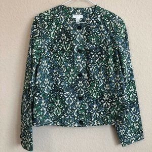 Charter Club Med. Paisley Print Jacket/ Blazer Women's